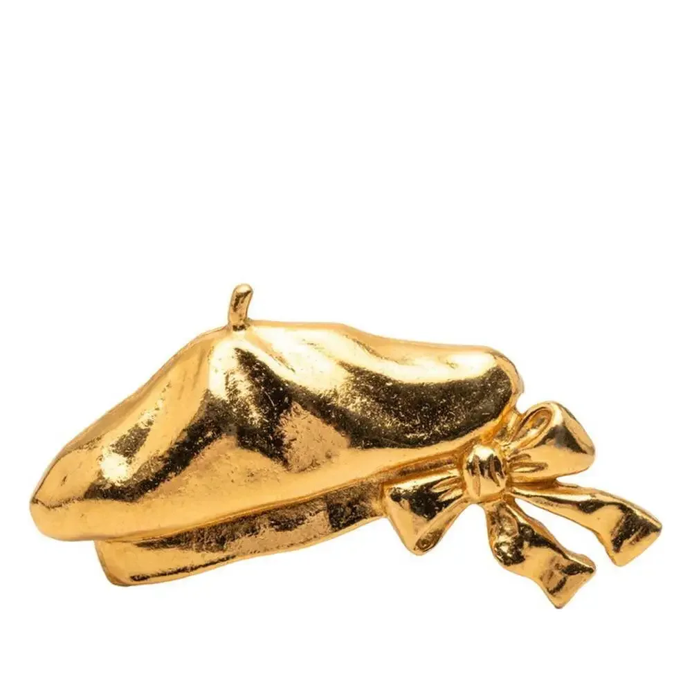 CHANEL Gold Brooch